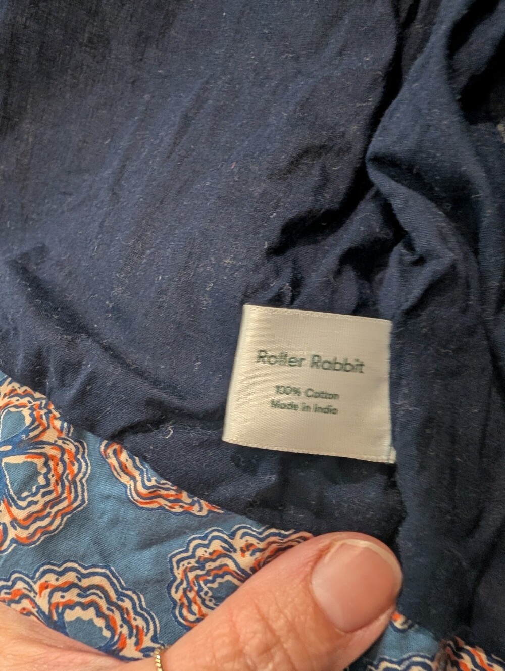Roller Rabbit Quilted Button Front Cotton Jacket Size Large - Picture 6 of 7